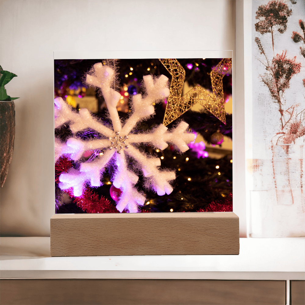 “Printed Square Acrylic Plaque – Handcrafted Vibrant Wall Sign”