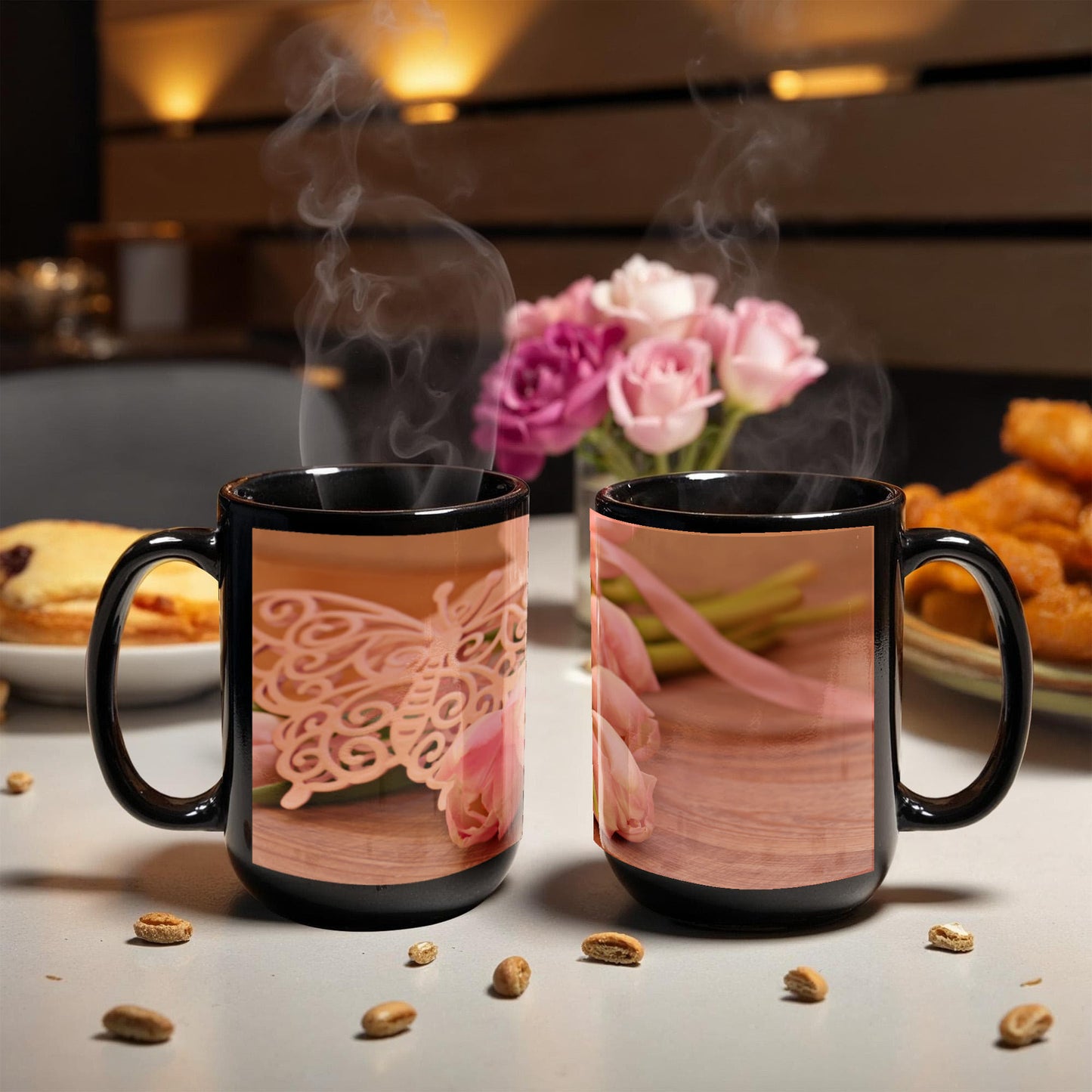 Custom Ceramic Flower Cup Tile – Best Gift For Any Oc