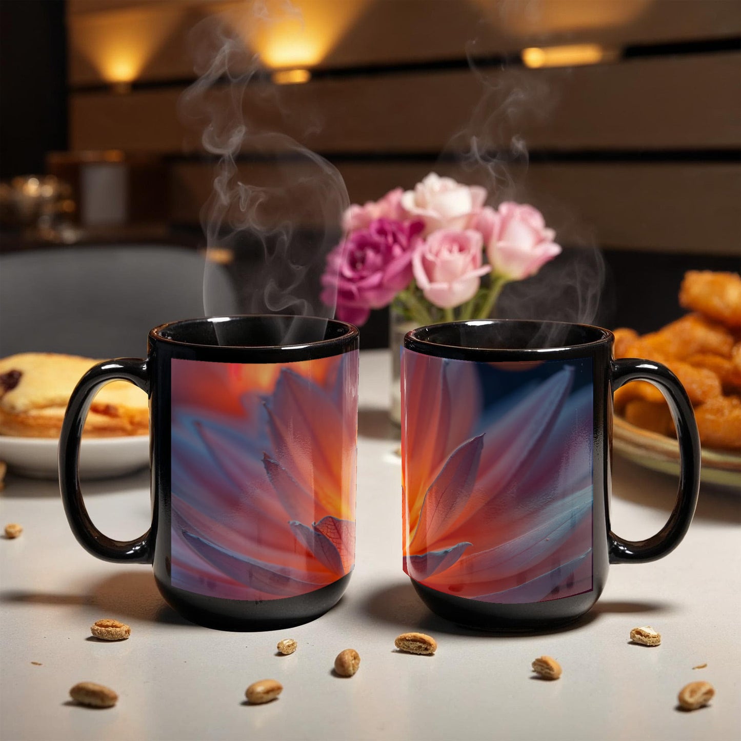 Custom Ceramic Flower Cup Tile – Gift For Any Occasions