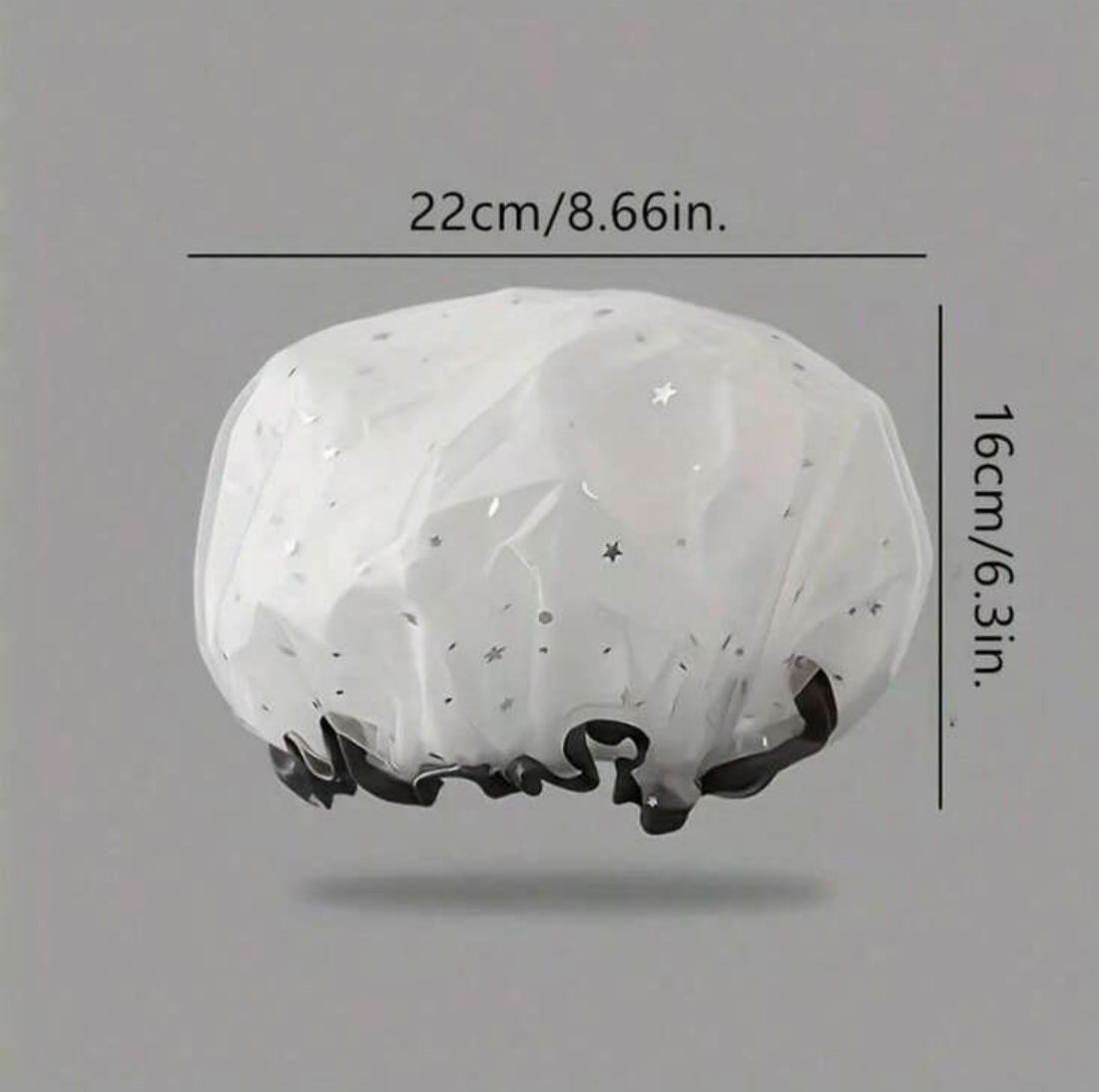 4 Pcs Double-Layer Waterproof Shower Caps