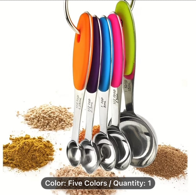 Stainless Steel Measuring Spoons 5-Piece Set