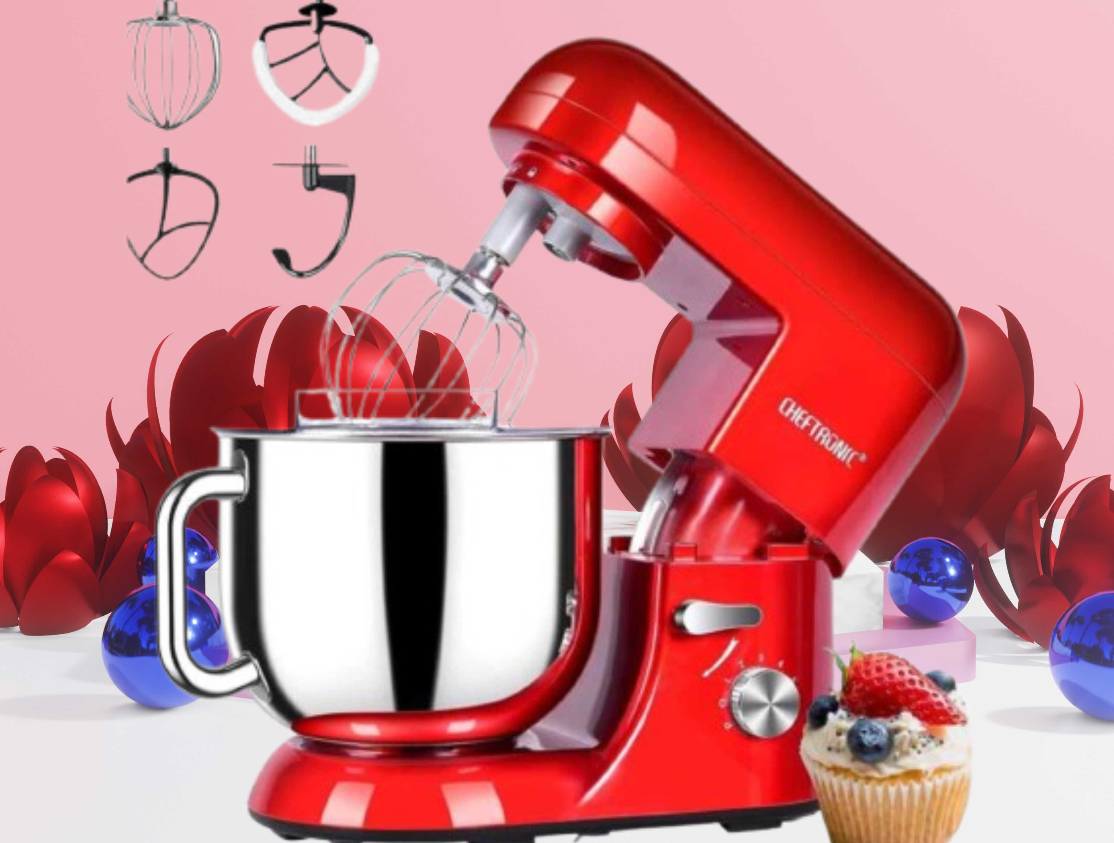 Electric Stand Mixer 7 Qt – 6-Speed Tilt-Head