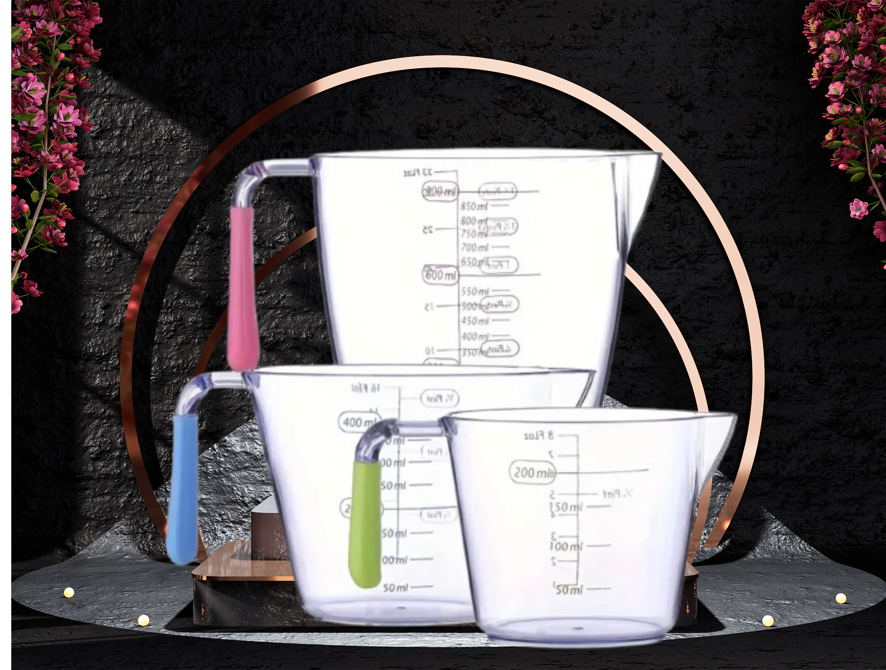 3-Piece Angled Measuring Cup Set