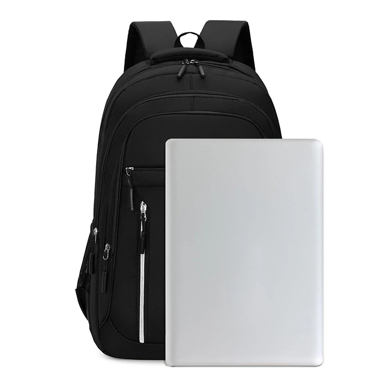 Minimalist Large Capacity Backpacks Men's Waterproof Oxford Commute School Backpack Business Casual Multiple Pockets Travel Bag