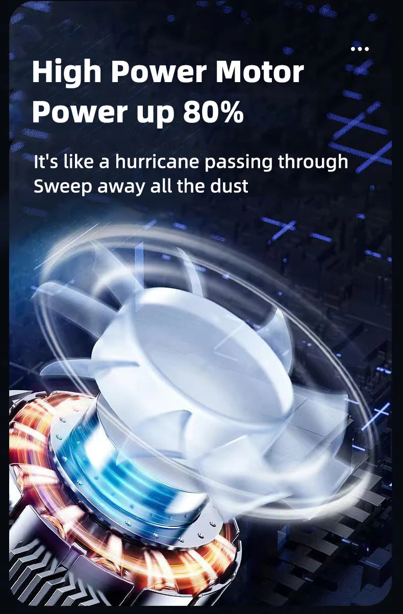 Car Multipurpose Vacuum Cleaner Handheld Powerful Suction Rechargeable Car and Home Dual Use Small Wireless Vacuum Cleaner