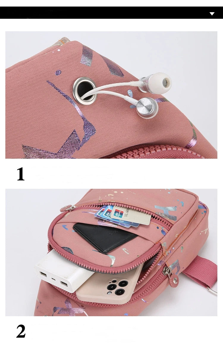 Chest Bag Crossbody Small Sling Backpack for Women