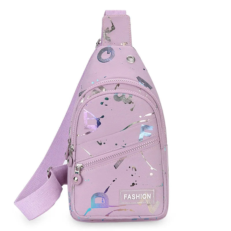 Chest Bag Crossbody Small Sling Backpack for Women