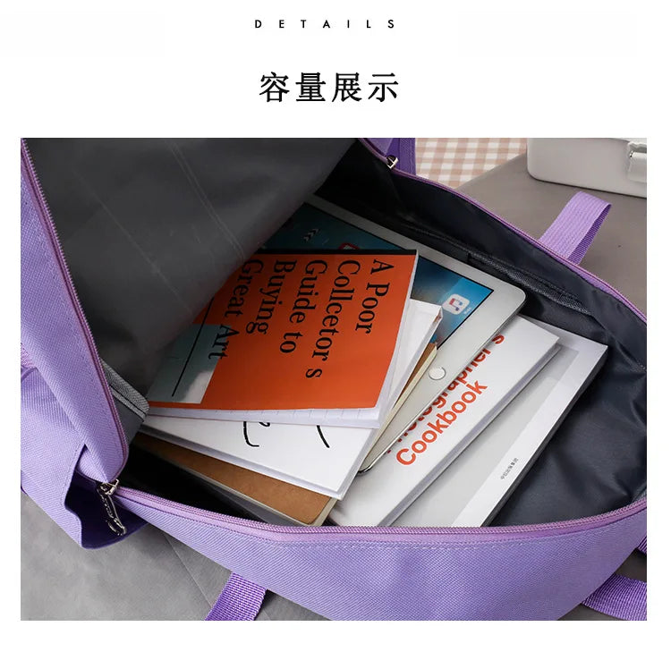 Shoulders Backpack Five Sets of Multi-Compartment Fash