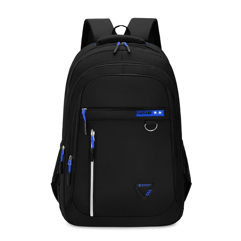 Minimalist Large Capacity Backpacks Men's Waterproof Oxford Commute School Backpack Business Casual Multiple Pockets Travel Bag