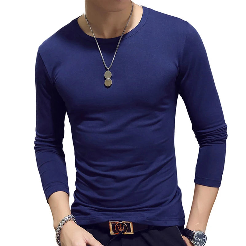 Tennis T Shirts Men Long Sleeve T-Shirt Sportswear Fitness T Shirts for Men Slim Fit T Shirts Designer Solid Tees Tops