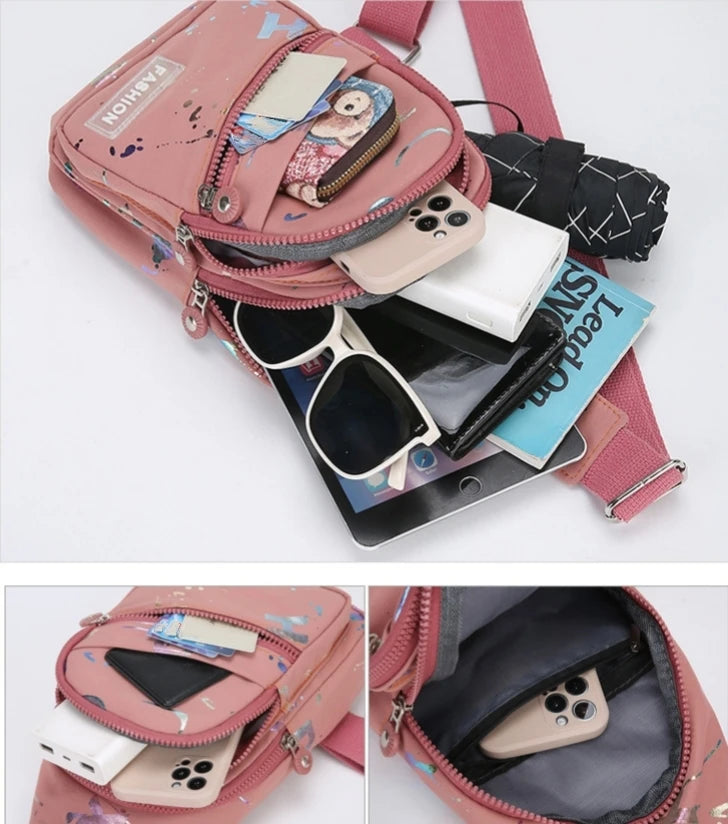 Chest Bag Crossbody Small Sling Backpack for Women
