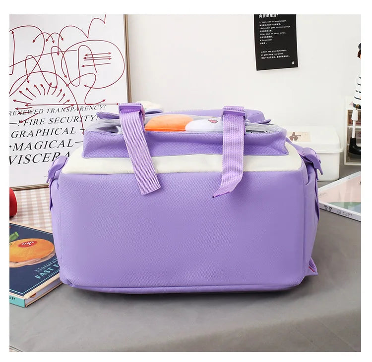 Shoulders Backpack Five Sets of Multi-Compartment Fash