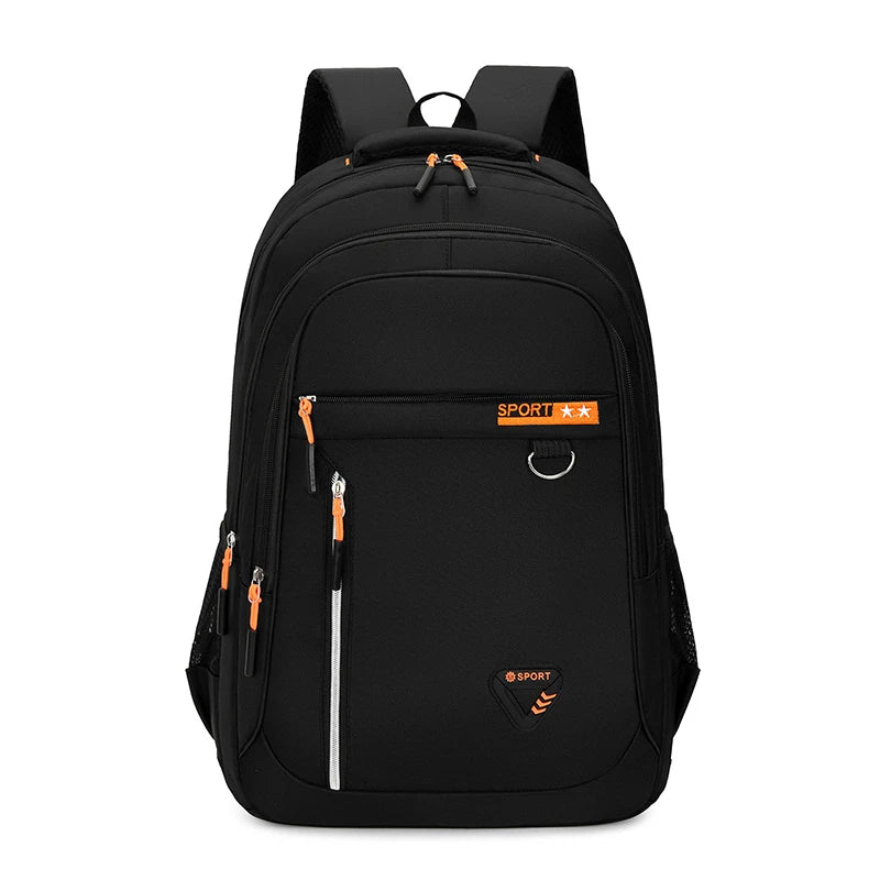 Minimalist Large Capacity Backpacks Men's Waterproof Oxford Commute School Backpack Business Casual Multiple Pockets Travel Bag