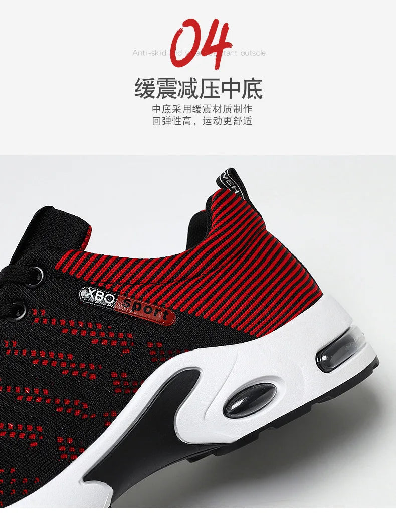 Shoes men 2025 new trend men's shoes breathable lace-up running shoes Korean version light casual sports shoes