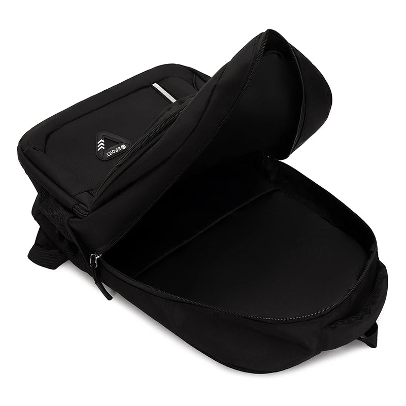 Minimalist Large Capacity Backpacks Men's Waterproof Oxford Commute School Backpack Business Casual Multiple Pockets Travel Bag