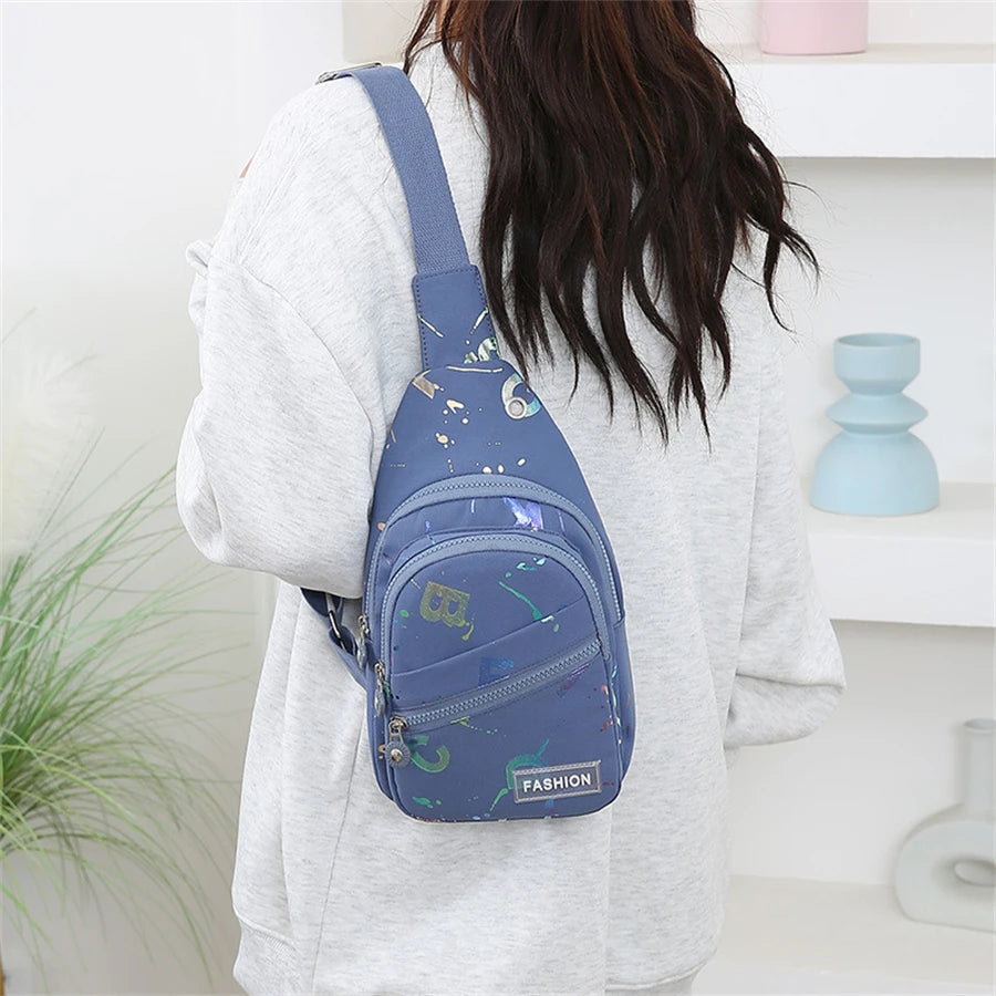 Chest Bag Crossbody Small Sling Backpack for Women