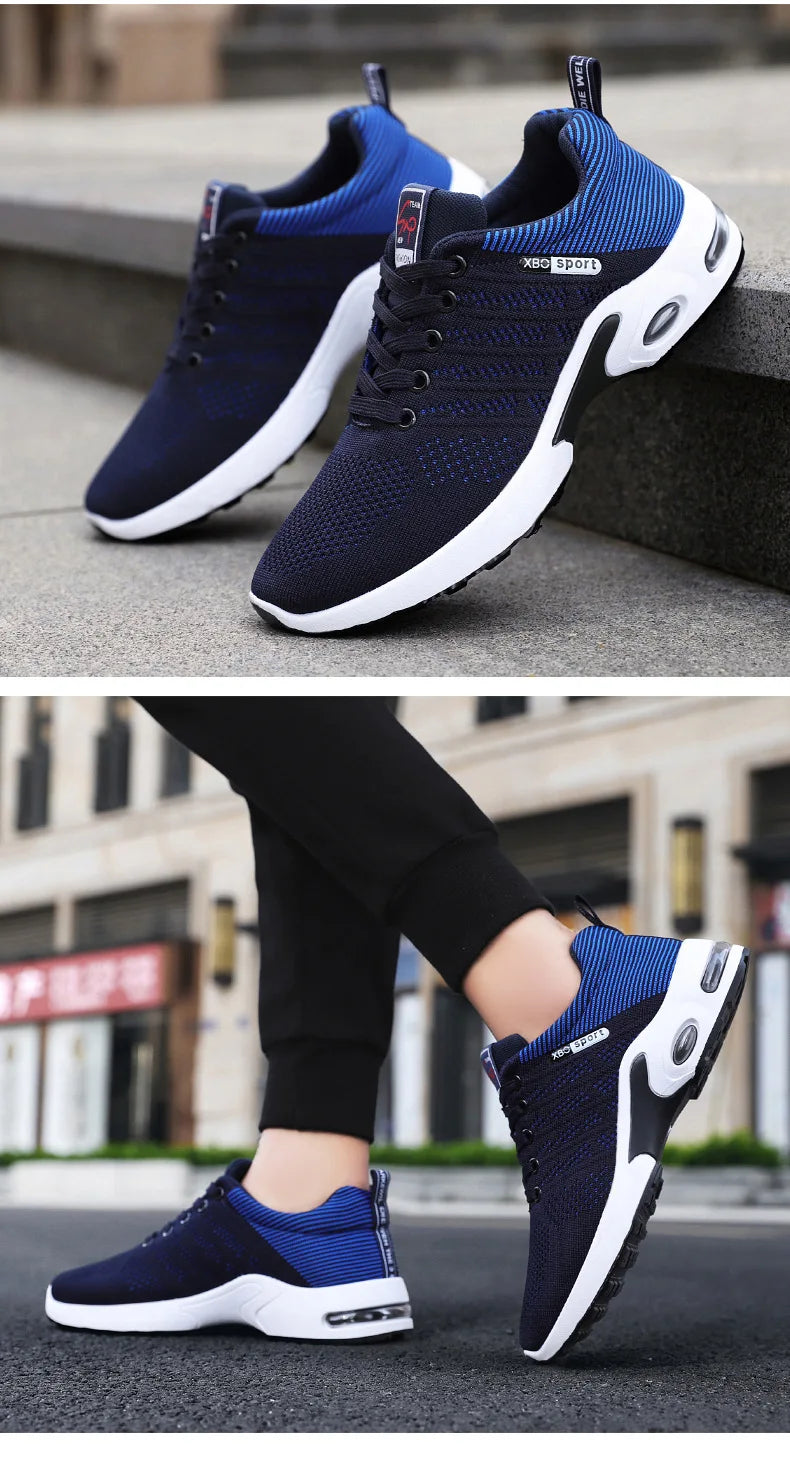 Shoes men 2025 new trend men's shoes breathable lace-up running shoes Korean version light casual sports shoes