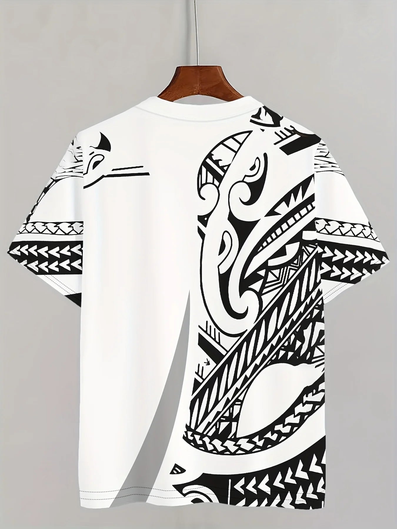 The new men's T-shirt for the summer of 2025 a retro 3D printed short-sleeved fashionable and neutral streetwear style