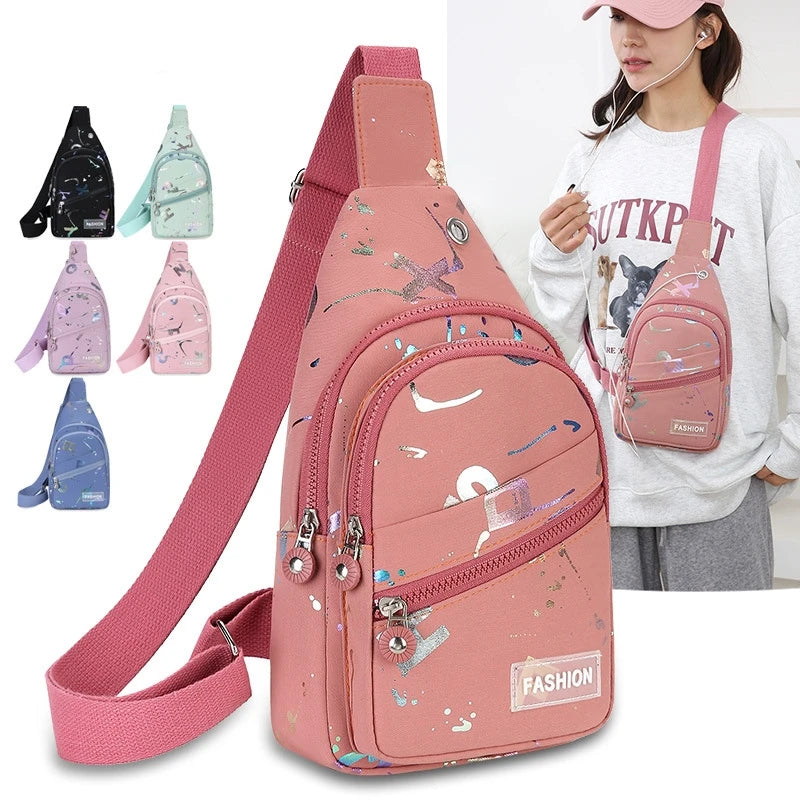 Chest Bag Crossbody Small Sling Backpack for Women