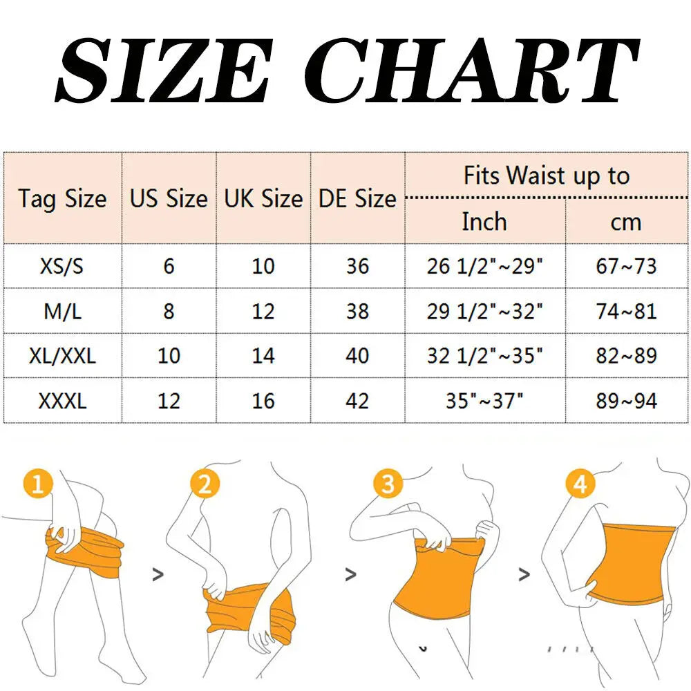 2 IN 1 Body Shaper Waist Trainer Tummy Tuck Belt