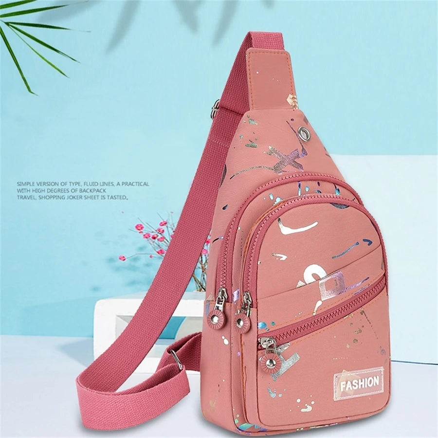 Chest Bag Crossbody Small Sling Backpack for Women