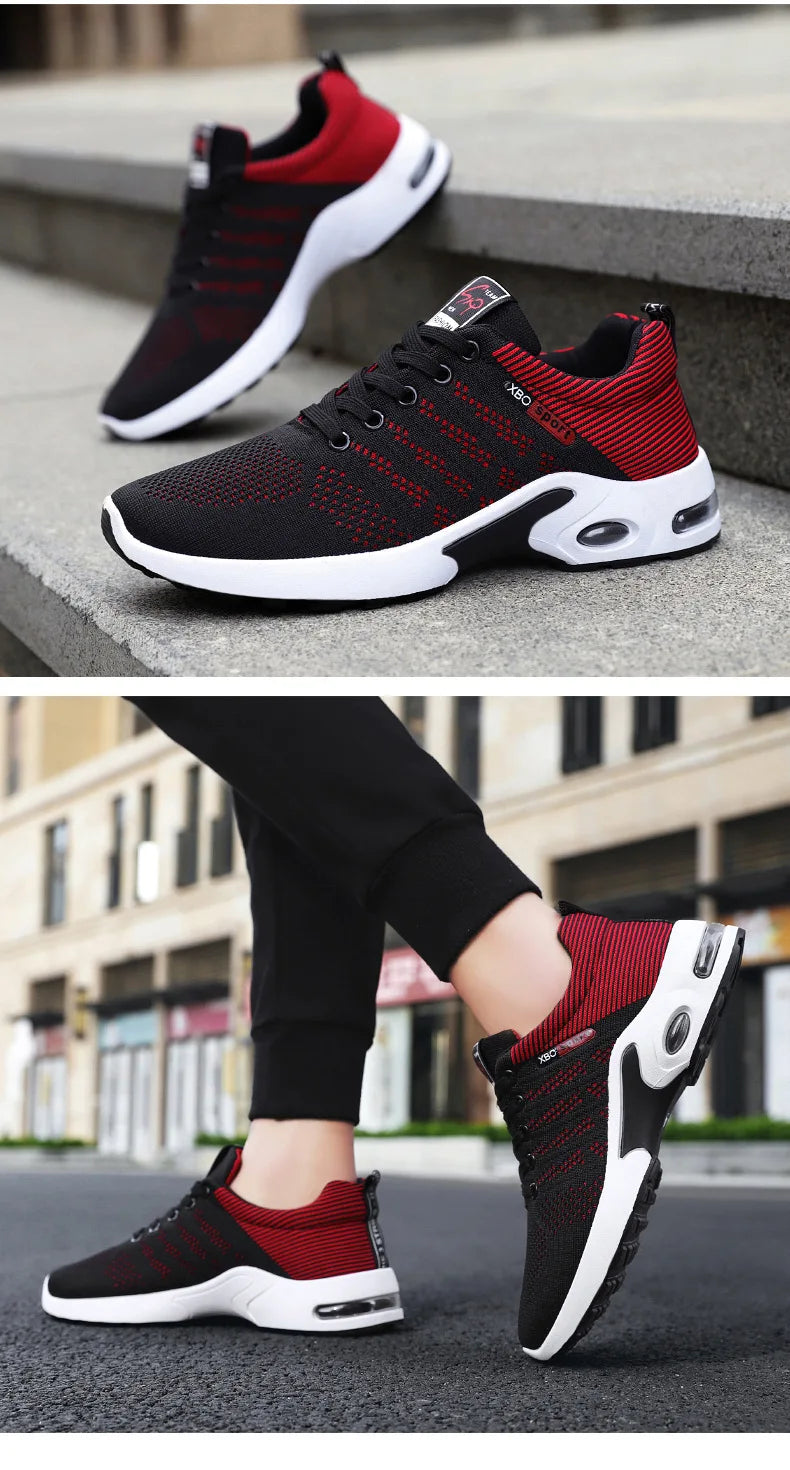 Shoes men 2025 new trend men's shoes breathable lace-up running shoes Korean version light casual sports shoes
