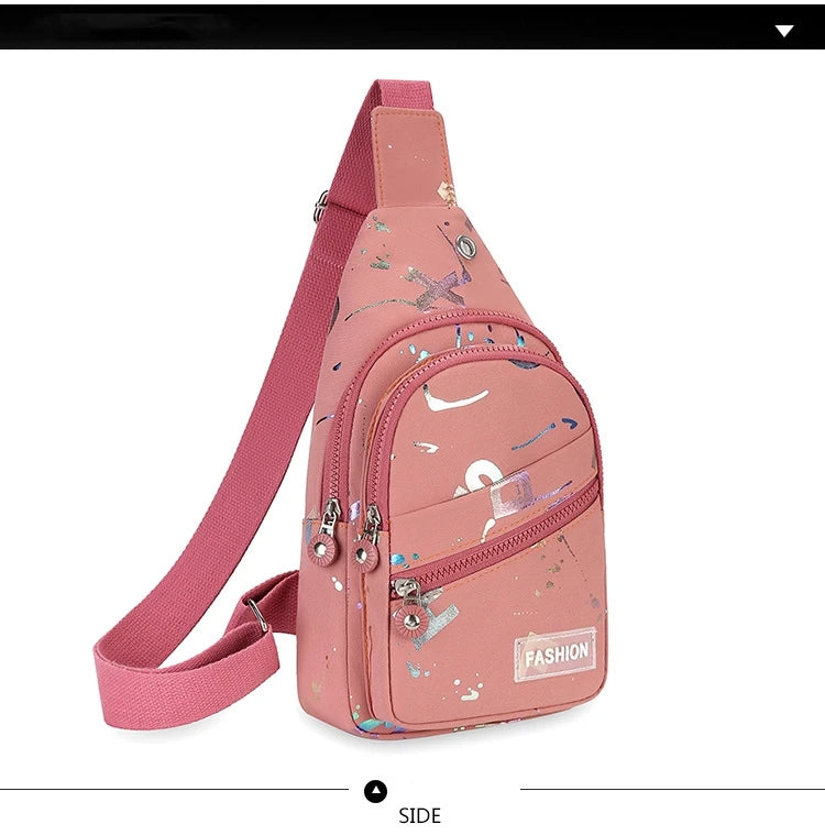 Chest Bag Crossbody Small Sling Backpack for Women