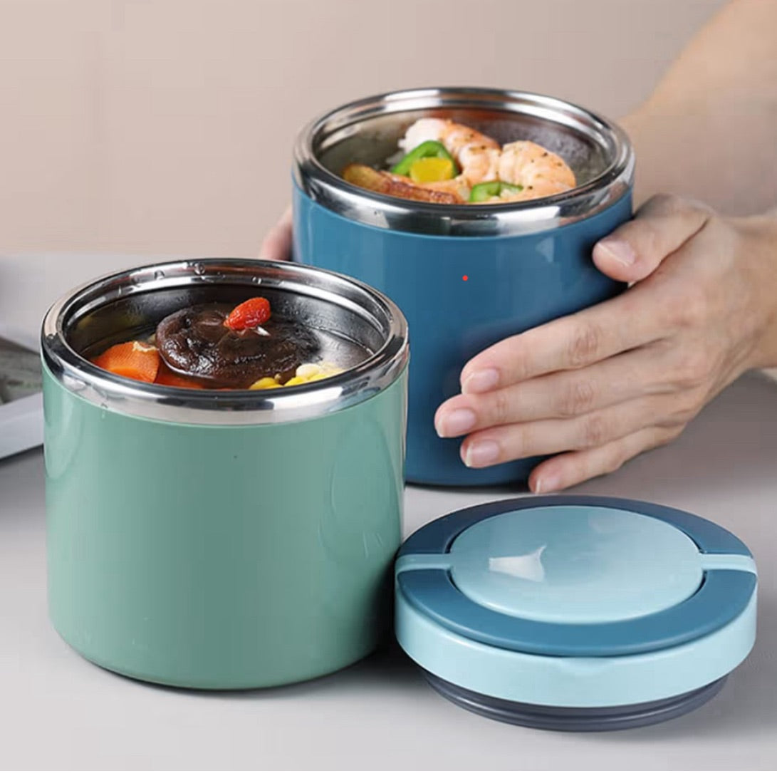 Insulated Leakproof Thermal Soup & Lunch Container Cup (Green & Blue)