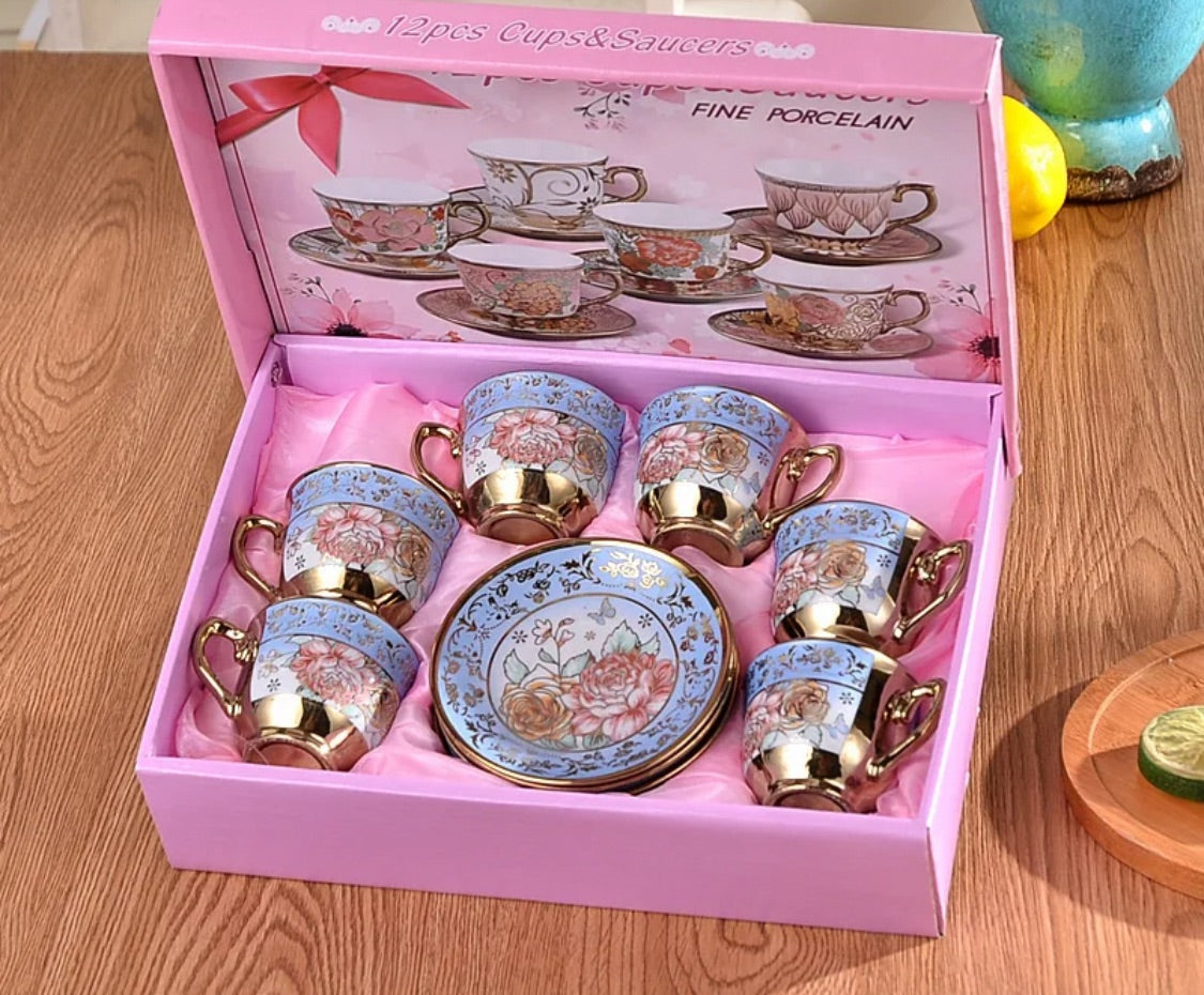 Luxury Ceramic Set – European-Coffee & Tea Cups