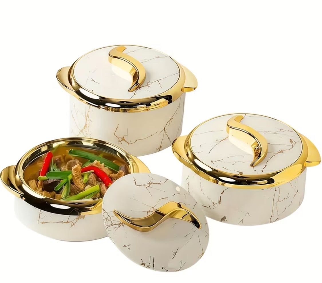 nsulated 3-Piece Stainless Steel Serving Bowls Set