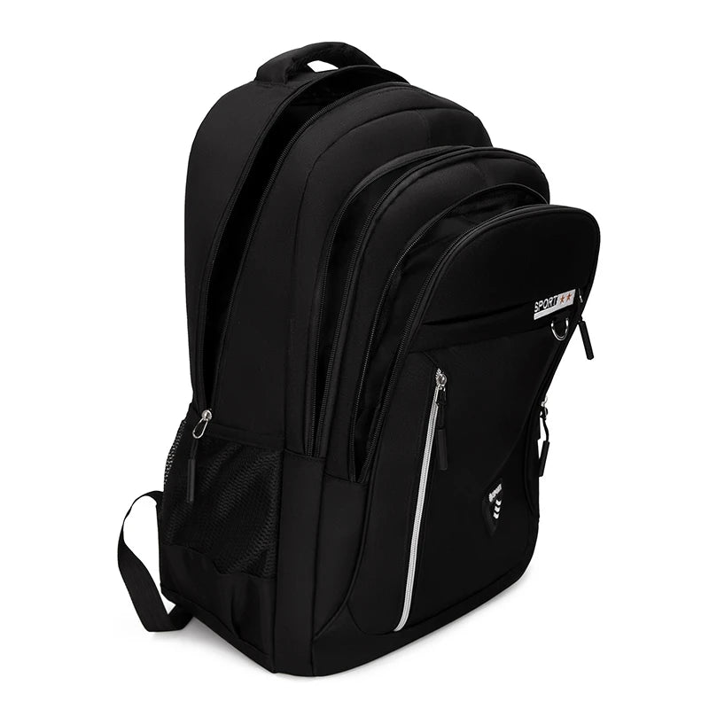 Minimalist Large Capacity Backpacks Men's Waterproof Oxford Commute School Backpack Business Casual Multiple Pockets Travel Bag