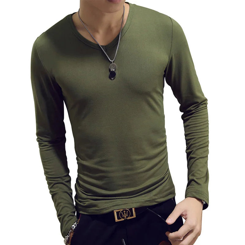 Tennis T Shirts Men Long Sleeve T-Shirt Sportswear Fitness T Shirts for Men Slim Fit T Shirts Designer Solid Tees Tops