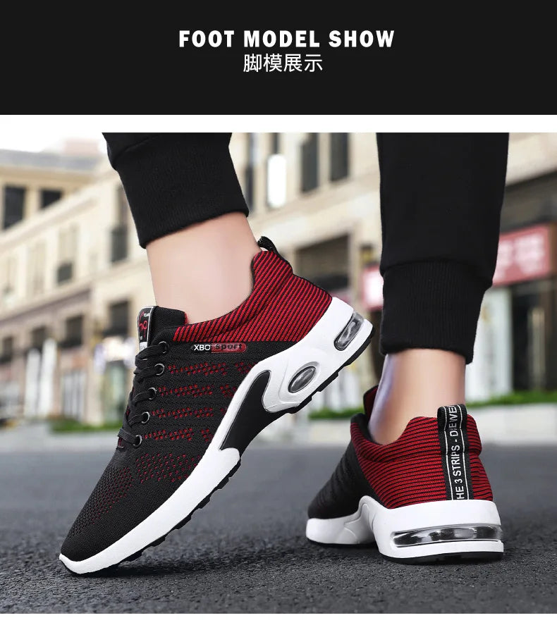 Shoes men 2025 new trend men's shoes breathable lace-up running shoes Korean version light casual sports shoes