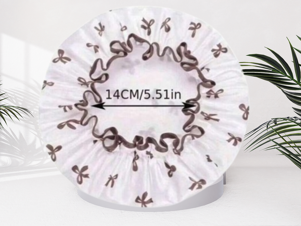 3 Double Layer Shower Cap For Daily Use