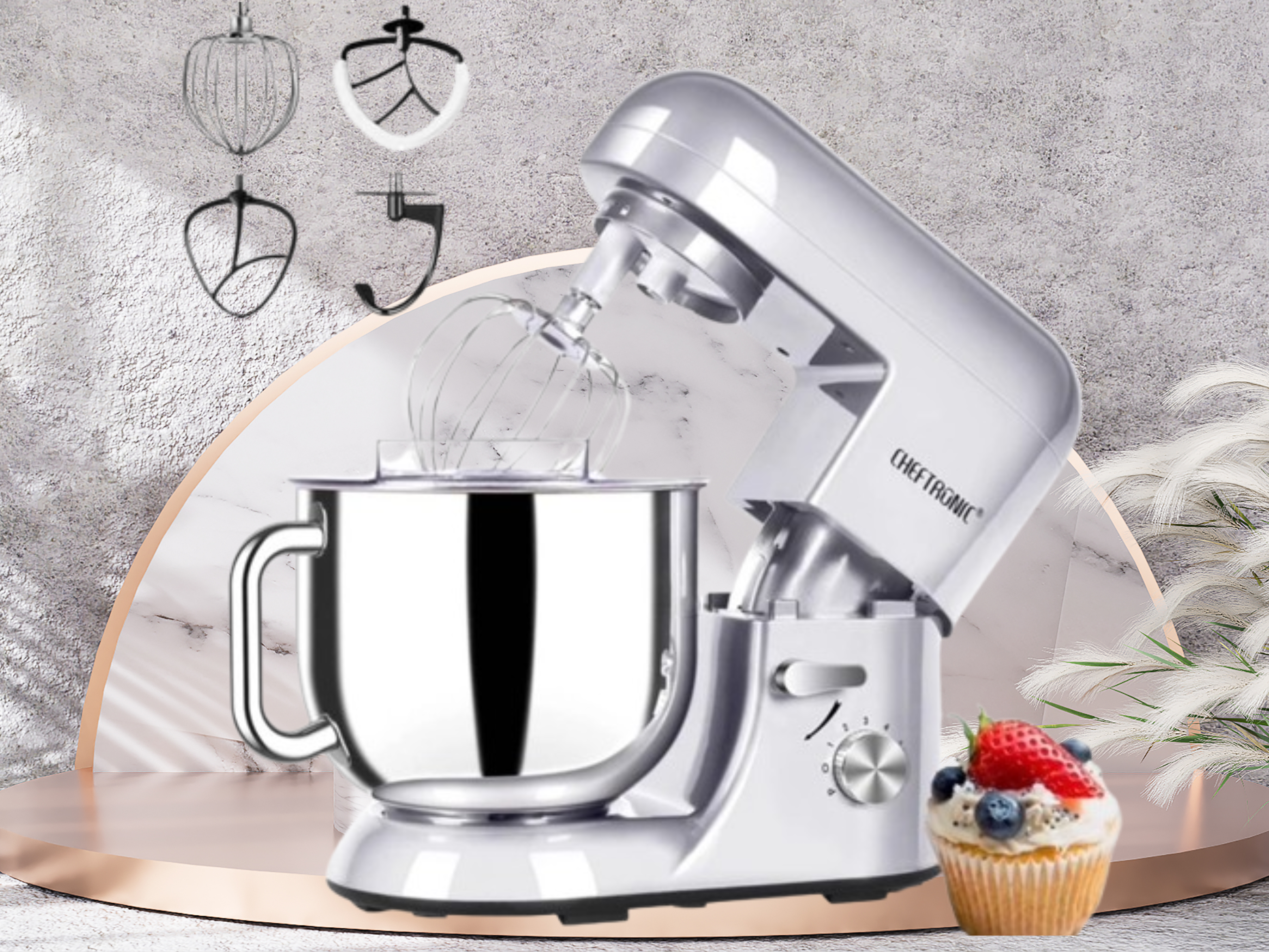 Electric Stand Mixer 7 Qt – 6-Speed Tilt-Head