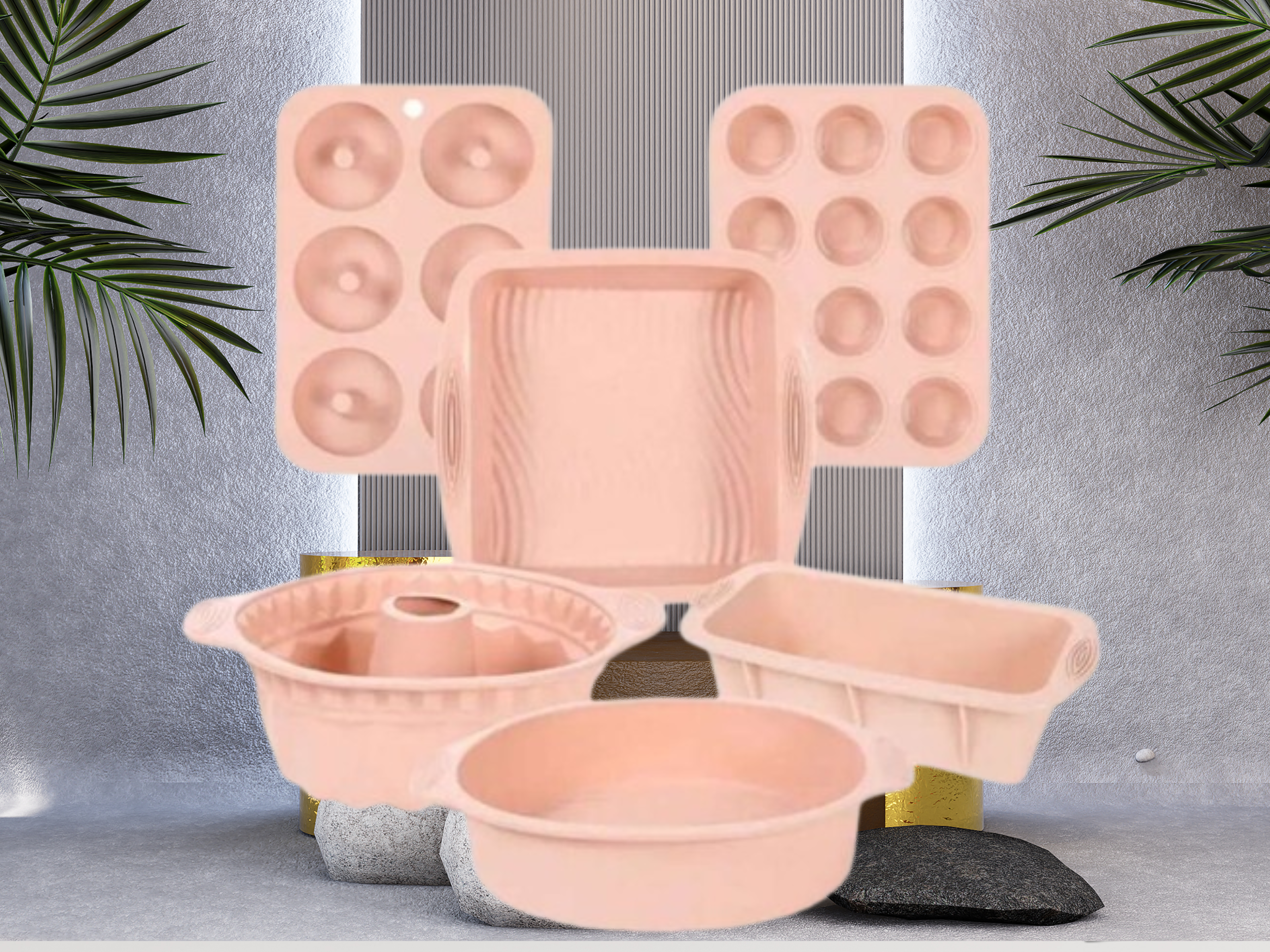 6-Piece Non-Stick Silicone Bakeware Set