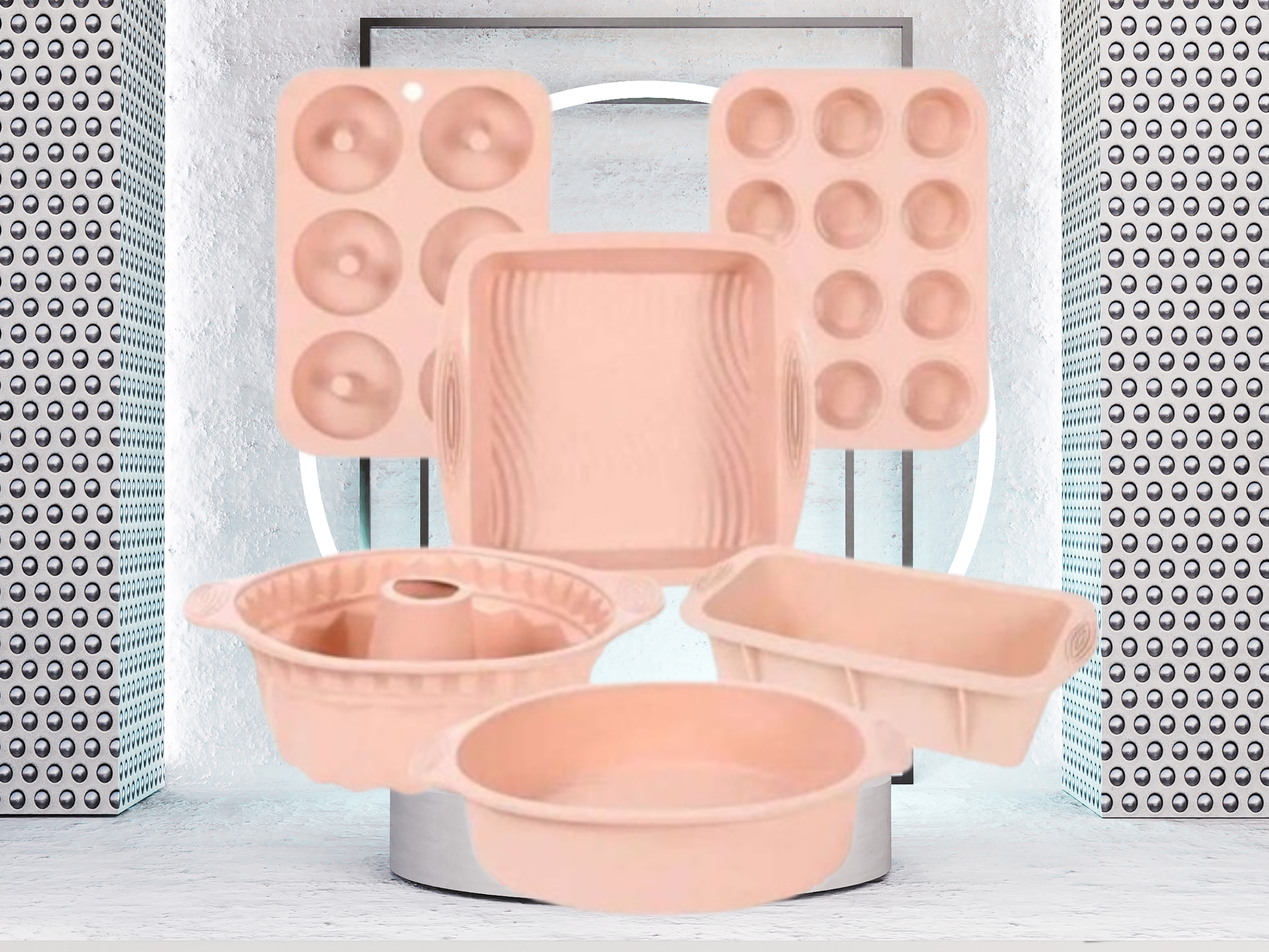 6-Piece Non-Stick Silicone Bakeware Set