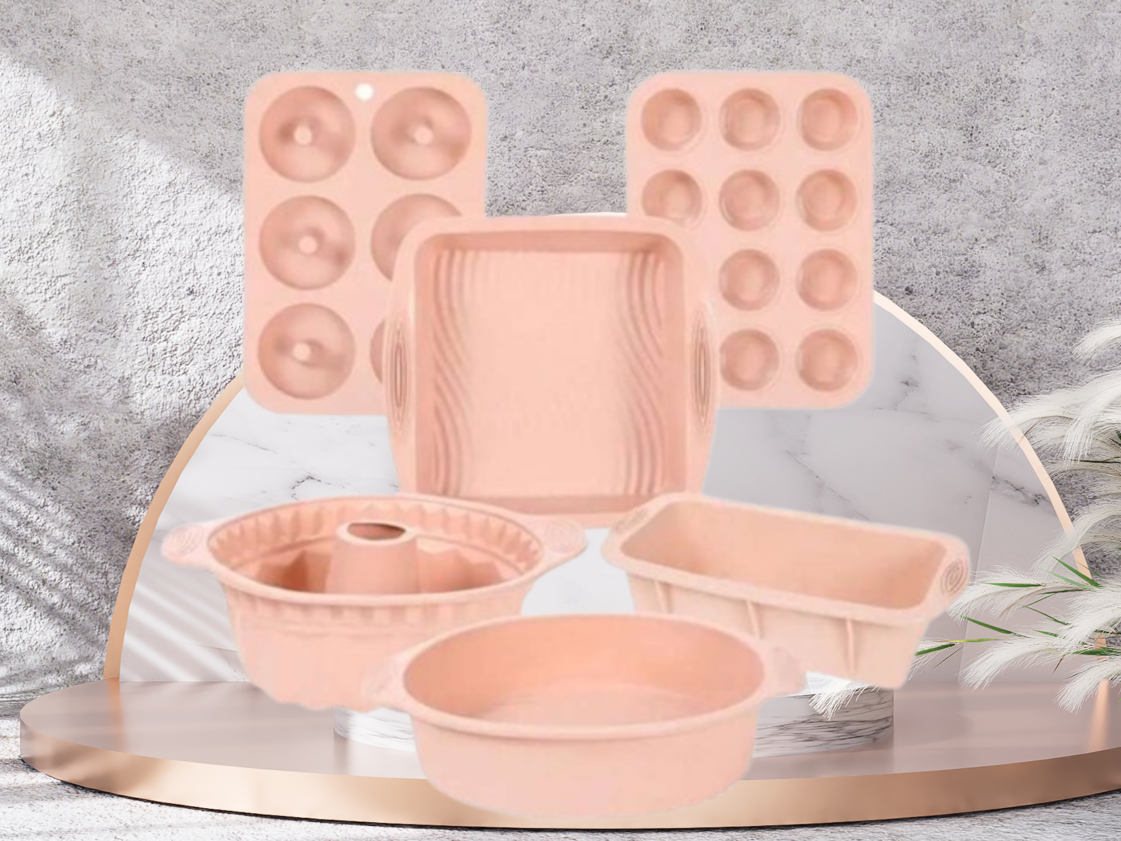 6-Piece Non-Stick Silicone Bakeware Set