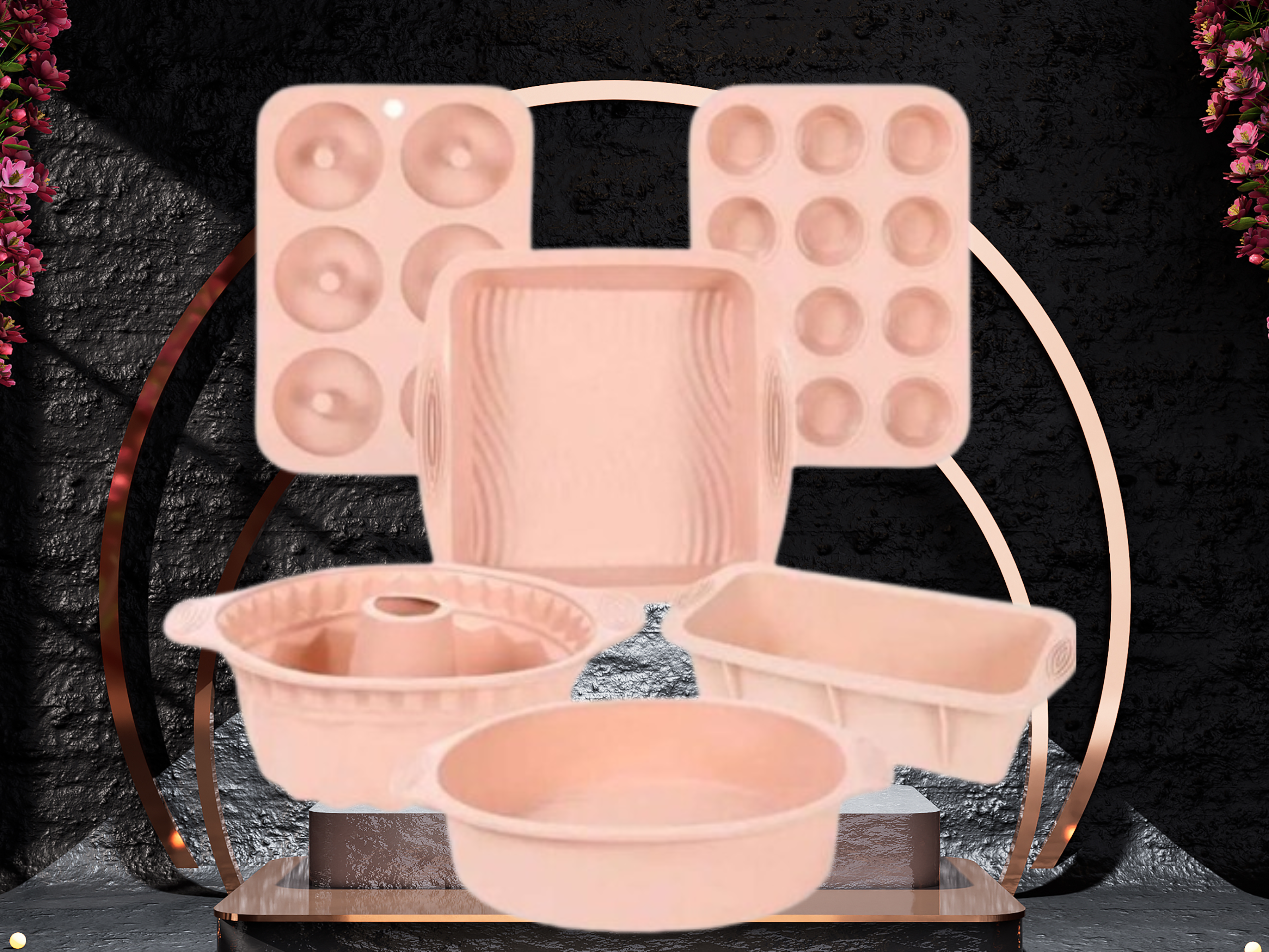 6-Piece Non-Stick Silicone Bakeware Set