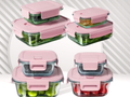 8-Piece Pink Food Storage Container Set
