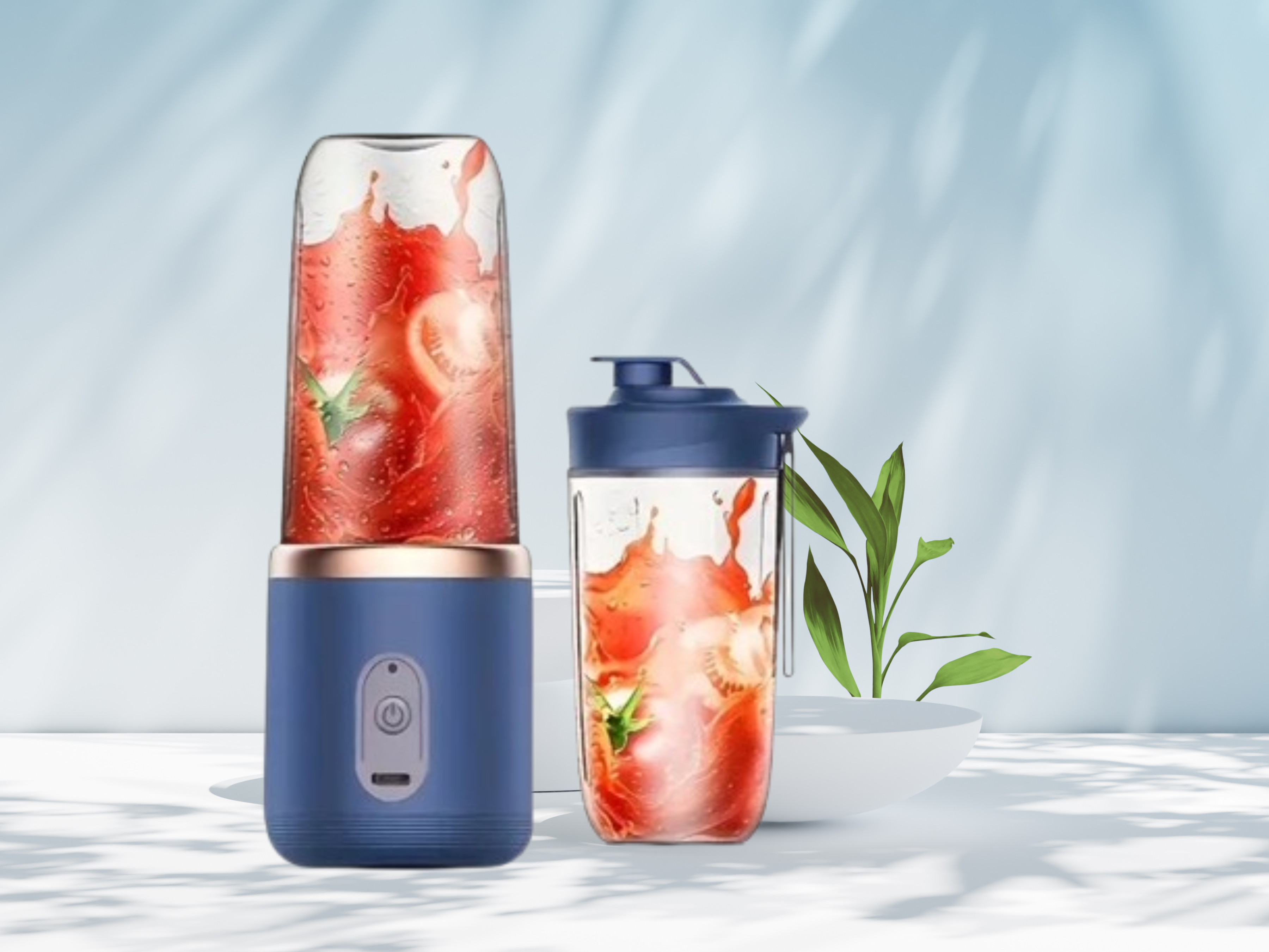 Portable Mini USB Rechargeable Blender – 300 ml