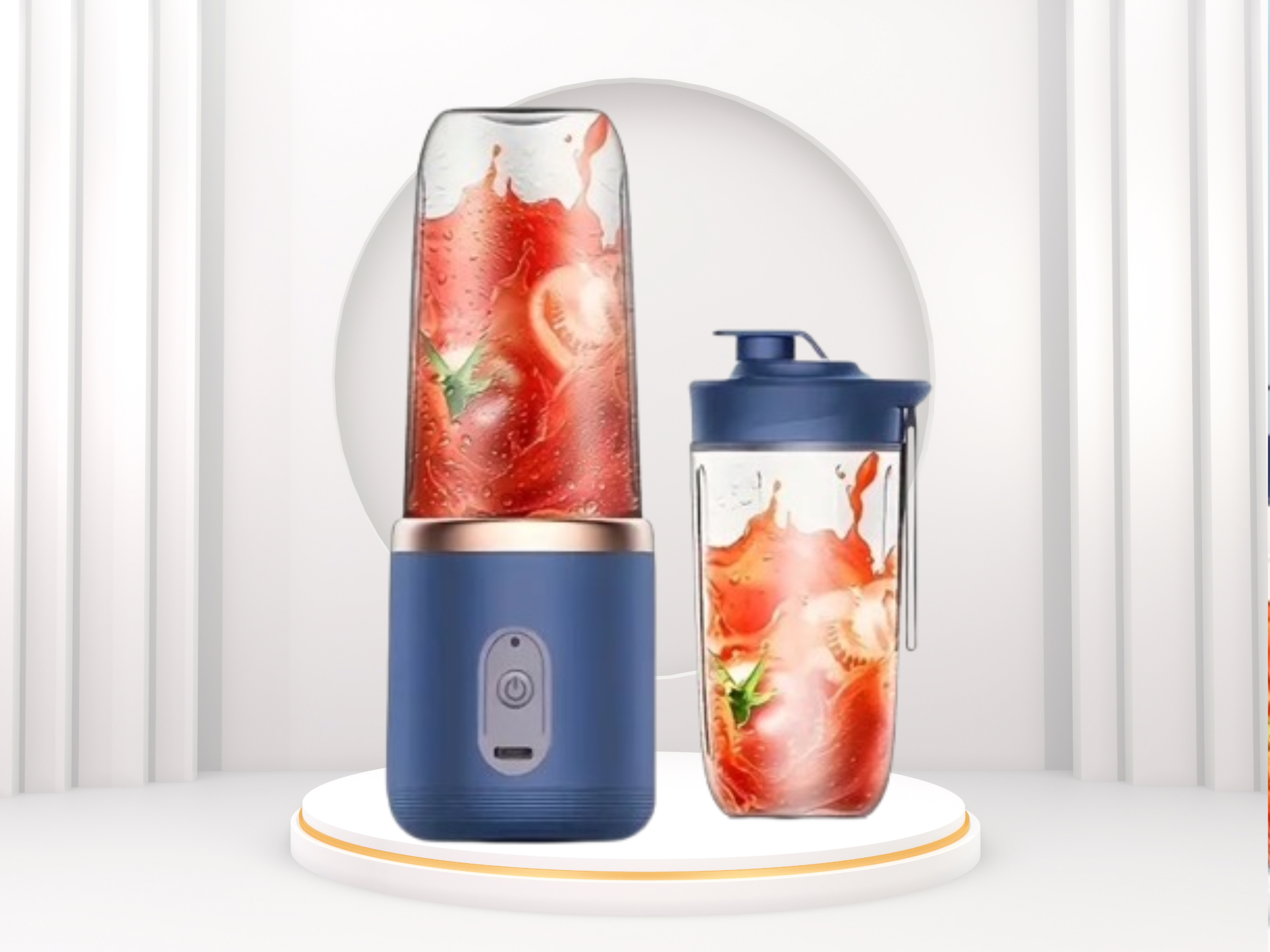 Portable Mini USB Rechargeable Blender – 300 ml