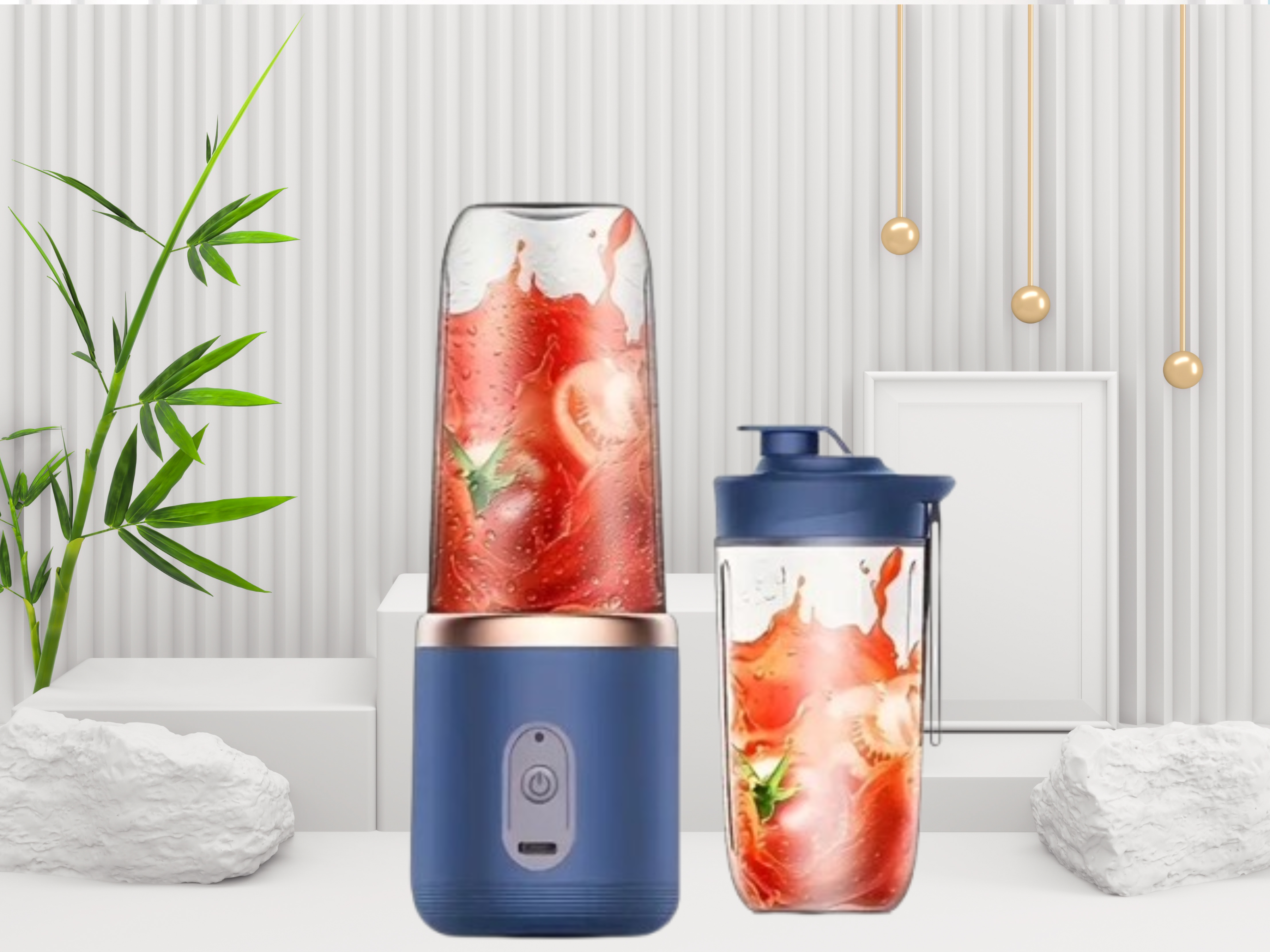 Portable Mini USB Rechargeable Blender – 300 ml