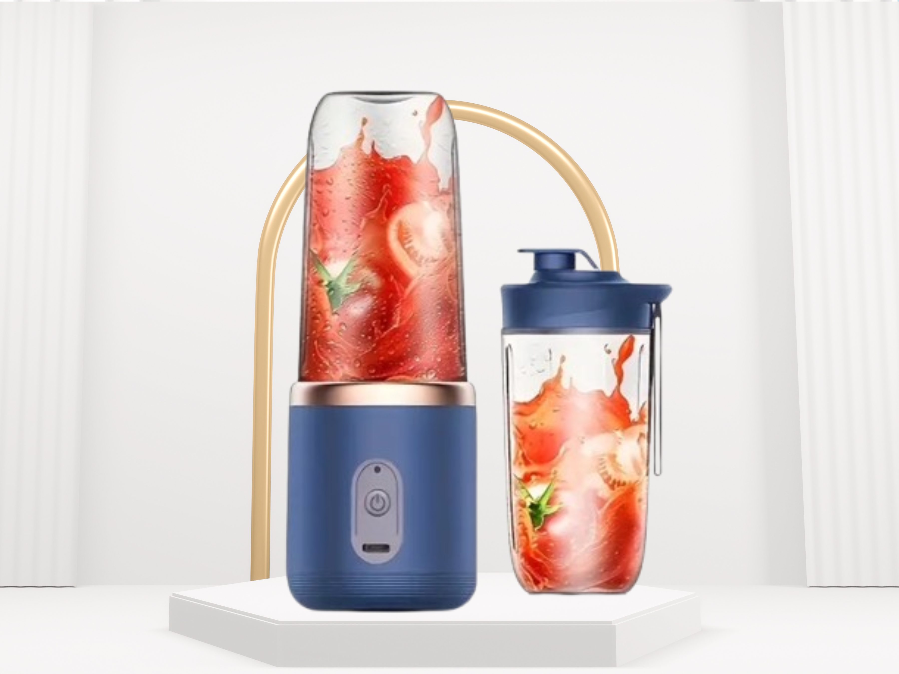 Portable Mini USB Rechargeable Blender – 300 ml