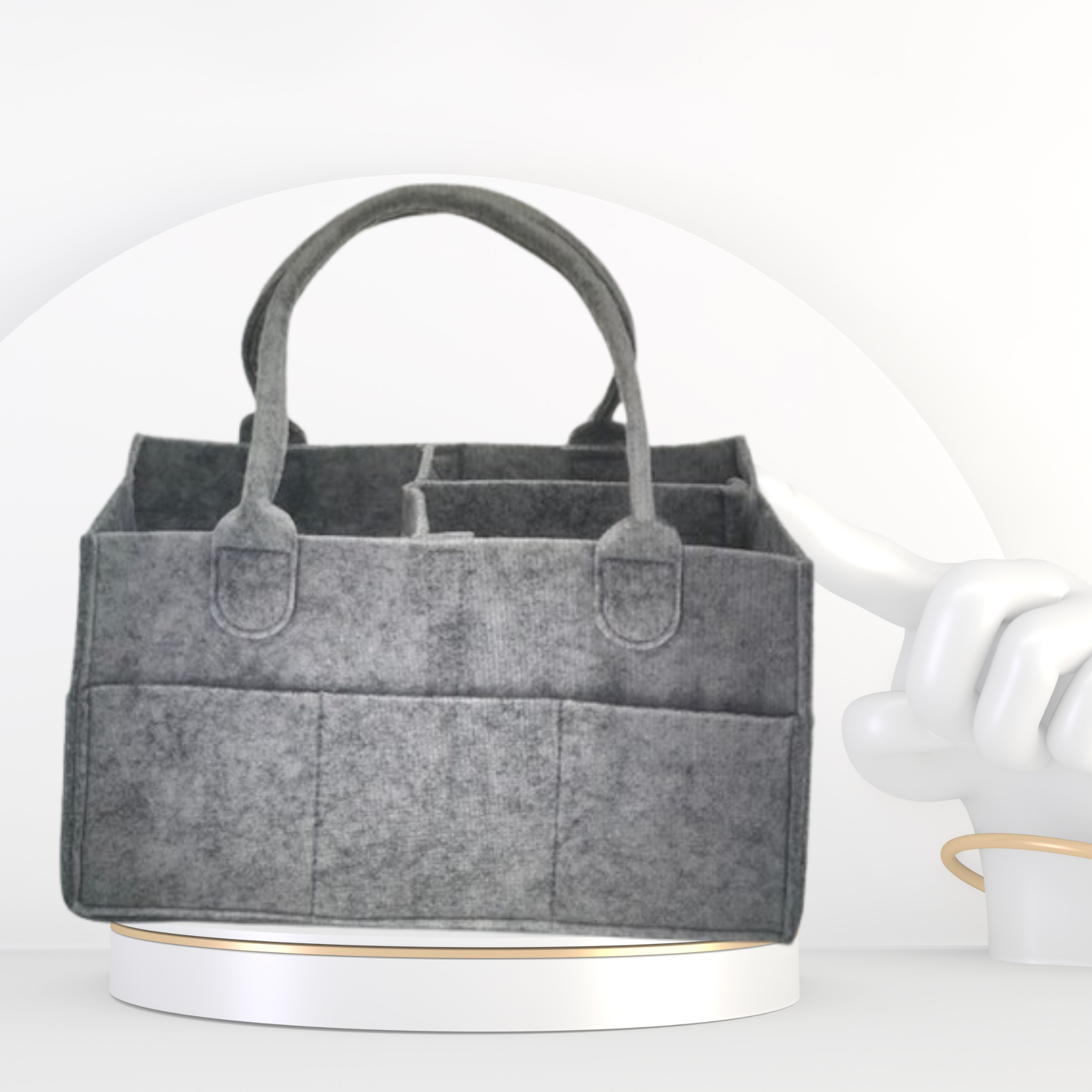 FRANBORA™ Baby Diaper Caddy – Wipes & Nappy Organizer