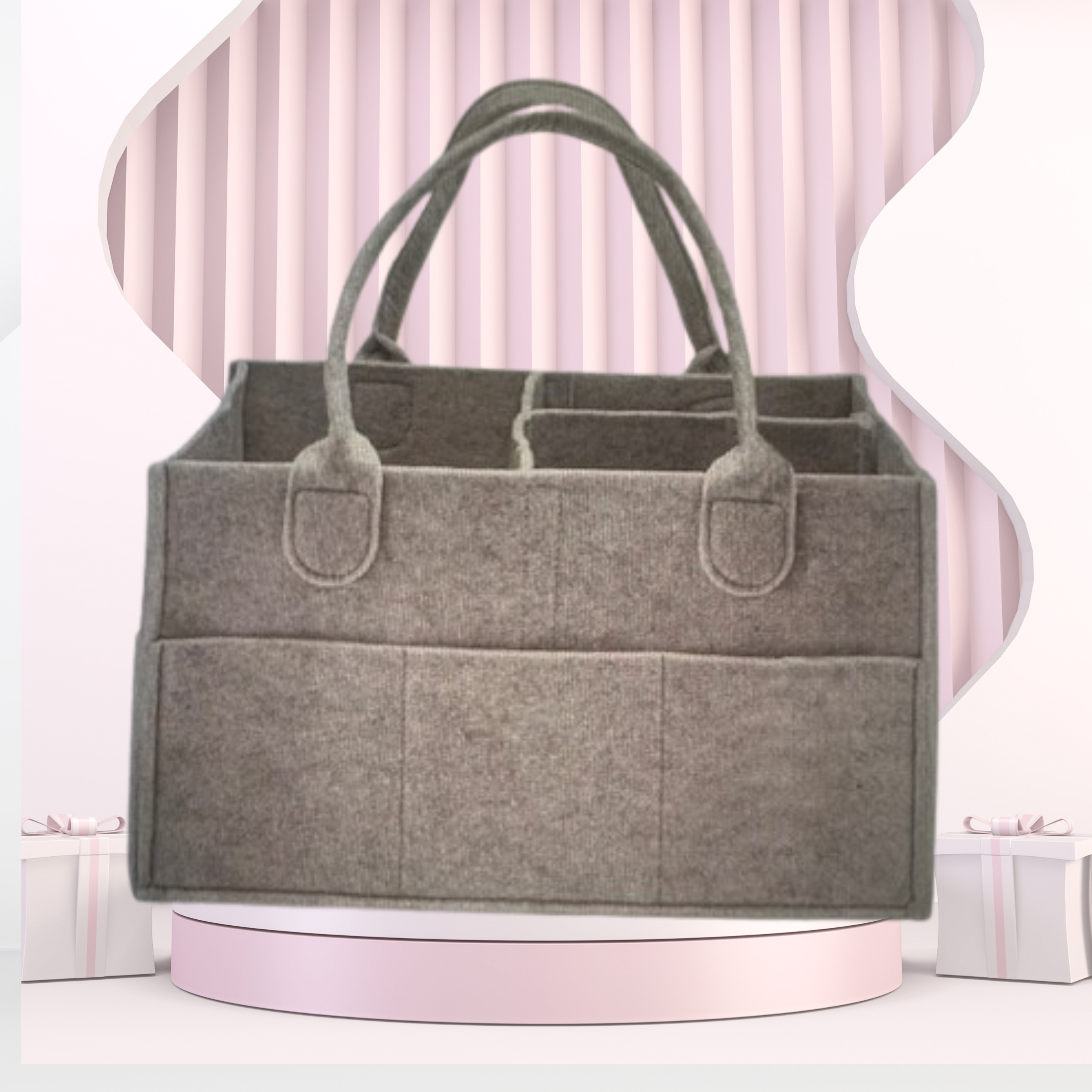 FRANBORA™ Baby Diaper Caddy – Wipes & Nappy Organizer