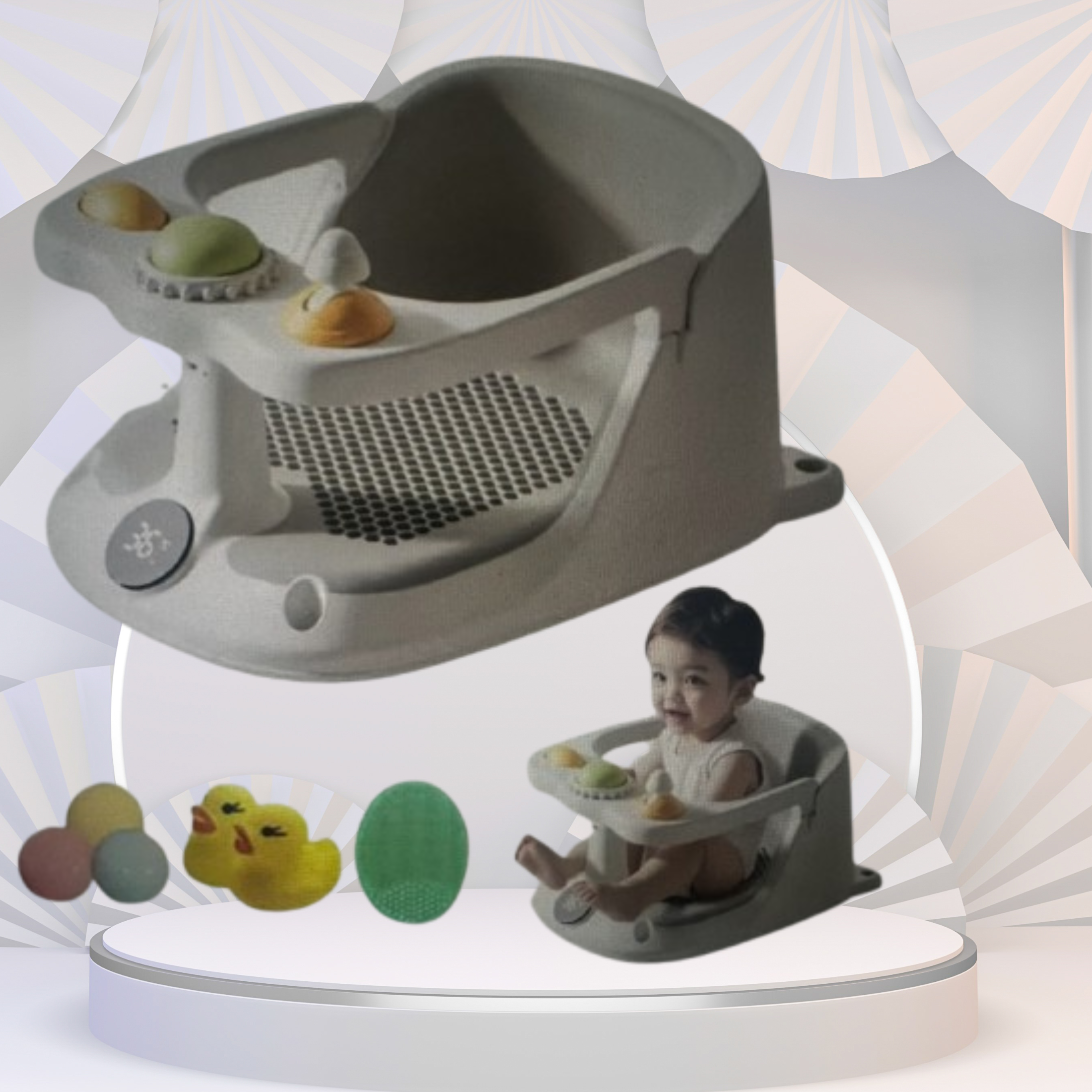 FRANBORA™ Baby Bathtub Seat – Safe & Slip‑Resistant