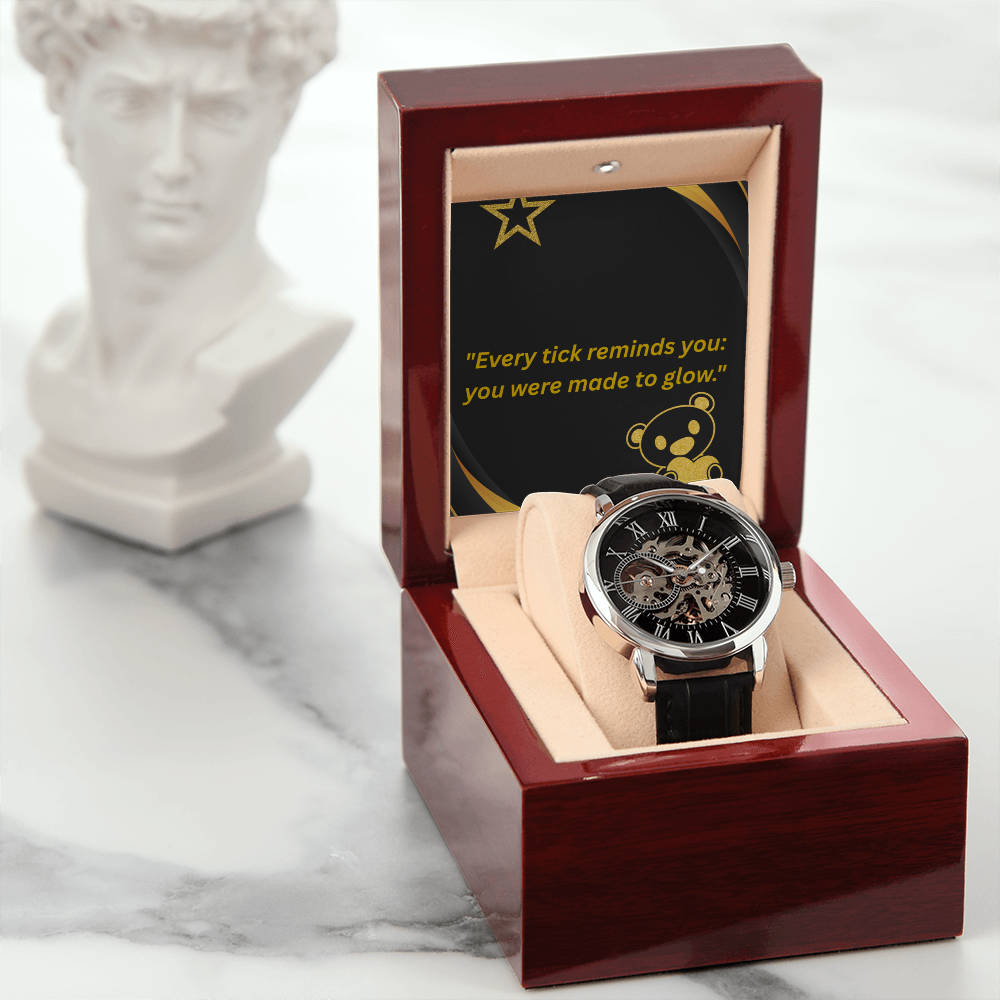 “Time to Shine – Stylish Leather Watch Built to Last”