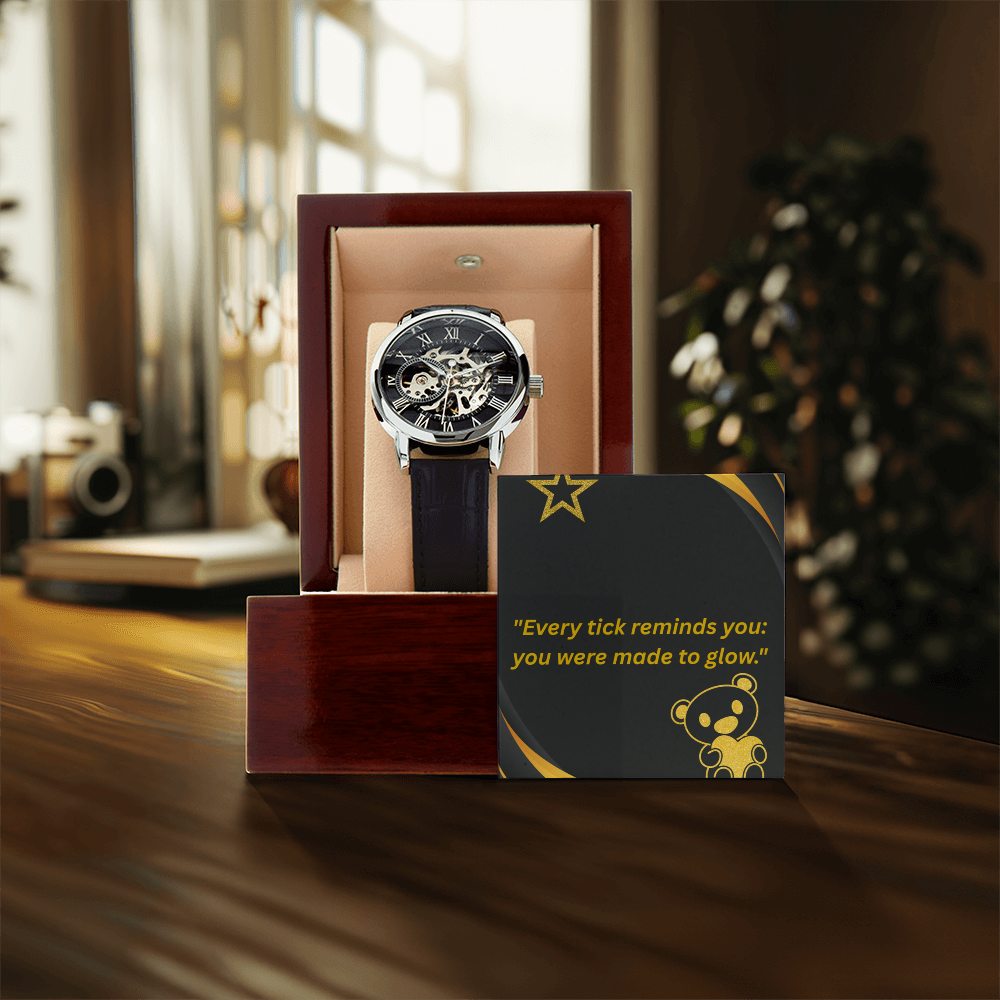 “Time to Shine – Stylish Leather Watch Built to Last”