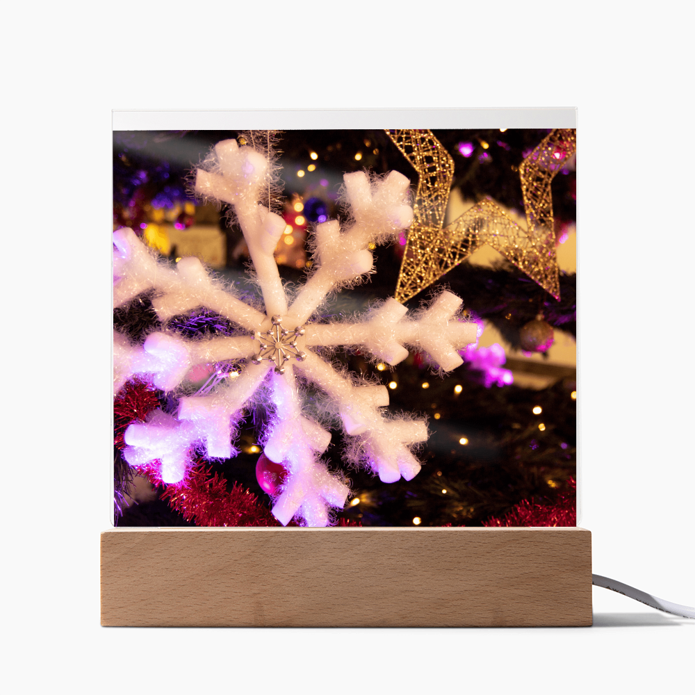 “Printed Square Acrylic Plaque – Handcrafted Vibrant Wall Sign”